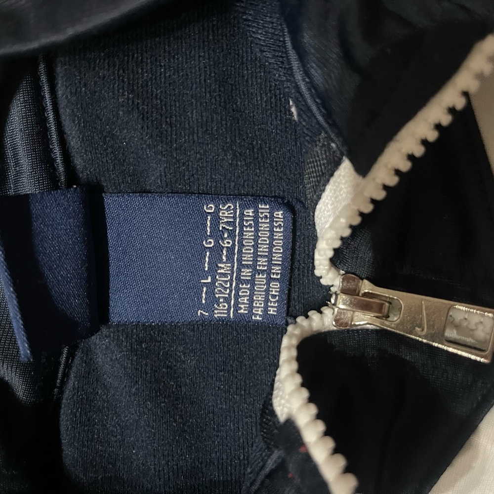 Nike Navy and White Track Jacket - Picture 2 of 4